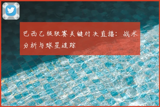 巴西乙级联赛关键对决直播：战术分析与球星追踪