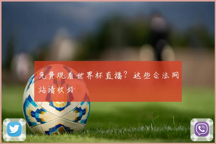 免费观看世界杯直播?这些合法网站请收好
