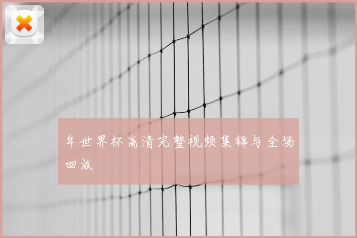 年世界杯高清完整视频集锦与全场回放
